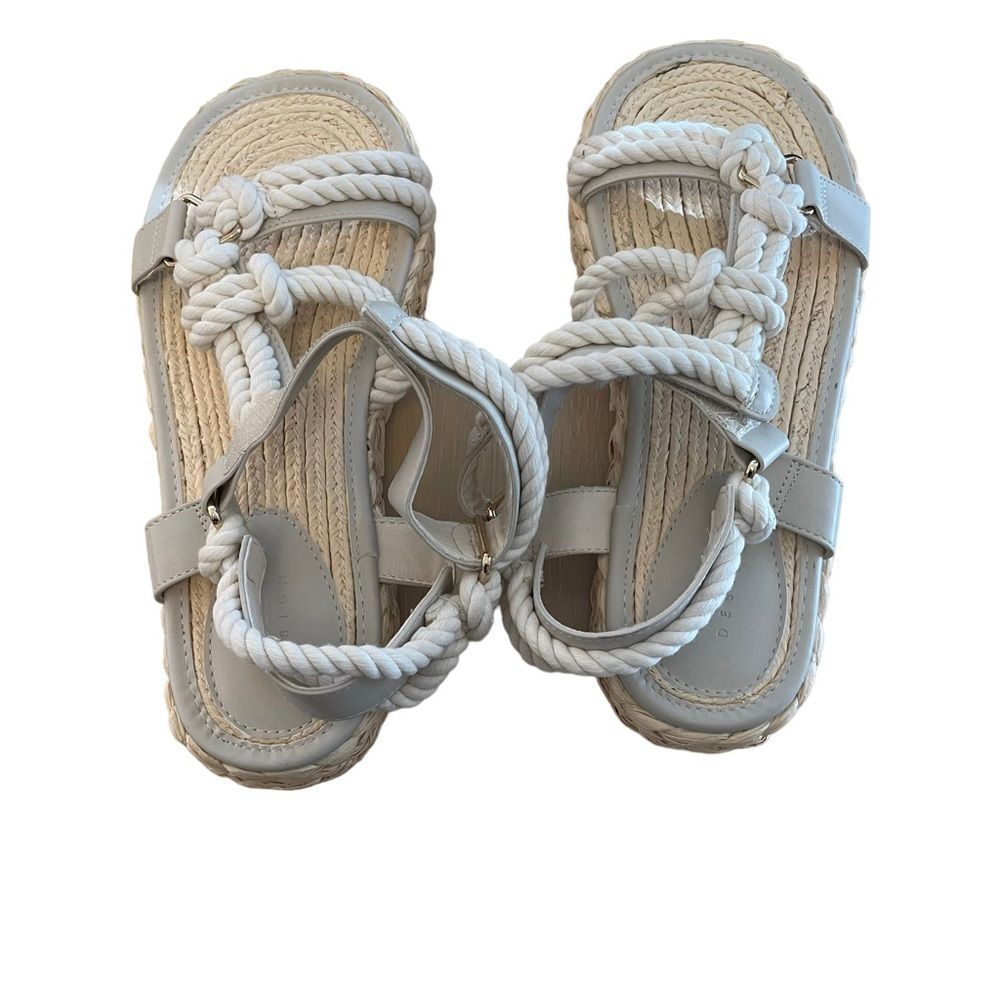 ASOS DESIGN Jagger Rope Espadrilles Cream Size 8 NEW - Picture 4 of 6